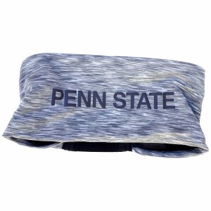 gray headband with elastic back and Penn State on front